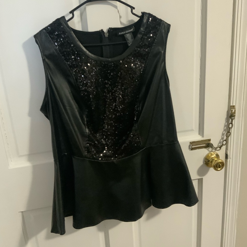 Black Sequins Vest